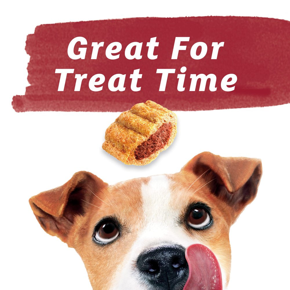 Purina  Dog Treats, Baked Delights Hugs with Real Beef & Cheese Dry Dog Snacks, 8.5 Oz Pouch