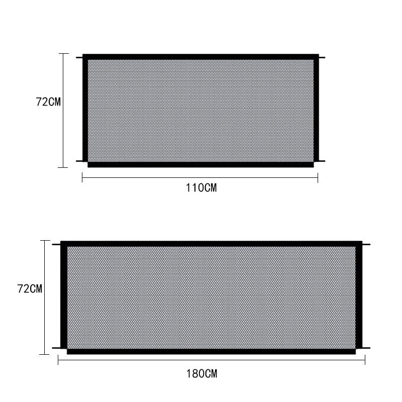 Dog Gate Ingenious Mesh Dog Fence for Indoor and Outdoor Safe Pet Dog Gate Safety Enclosure Pet Supplies Baby Safety Gate