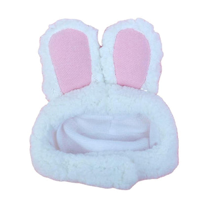 Cute Costume Bunny Rabbit Hat with Ears for Cats & Small Dogs Party Costume Easter Pet Accessory Headwear